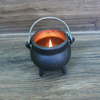 Triple Moon Cast Iron Cauldron w/ Lid - Mini (3.5 in.)