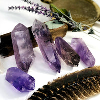 Amethyst Polished Double Crystal Points (200–300g) Small
