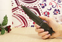 Golden Sheen Obsidian Knife with Spiral Handle