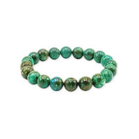 Chrysocolla Beaded Bracelet - Peru: 8mm