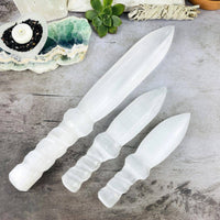 20 cm Selenite Knife Hand-Carved