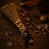 Pentagram Broom with Metal