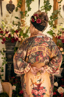 Sacred Heart Courage Dear Heart Opera Duster Kimono Robe w/