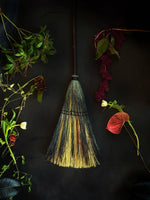 Teal/Malachite/Purple, Ash Handle Mermaid Tail, Big Boss Witch Sweeper Broom