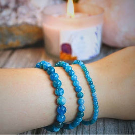 Apatite 8mm Beaded Bracelet - Madagascar