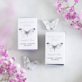 Howlite Butterfly Keepsake Token