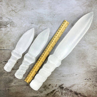 20 cm Selenite Knife Hand-Carved