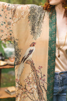 Fable Opera Duster Kimono Robe w/ Deer Moon & Blossom