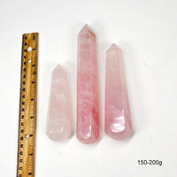 Crystal Rose Quartz Massage Wand (200–250g)