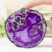 Purple Agate Coasters (Set of 4)