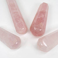 Crystal Rose Quartz Massage Wand (200–250g)