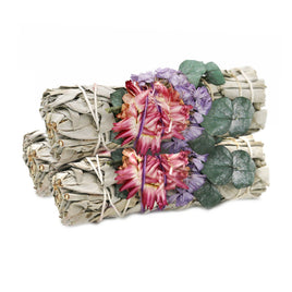 Fairy Dreams Floral White Sage Smudge Stick (4 in.)