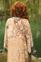 Fable Opera Duster Kimono Robe w/ Deer Moon & Blossom