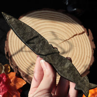 Star Handle Golden Sheen Obsidian Knife - Athame