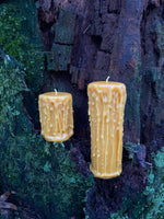 Beeswax Drippy Pillar Candle