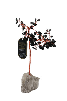 Lrg Black Tourmaline Crystal Tree (100 Beads)