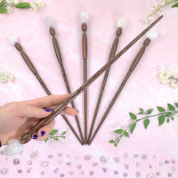 White Geode Enchantment Crystal Wand