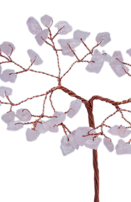 Sm Rose Quartz Crystal Tree (60 Beads)