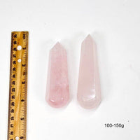 Crystal Rose Quartz Massage Wand (200–250g)