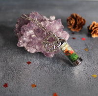 Forest Spell Jar Amulet Necklace