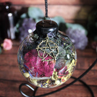 Protection Witch Ball with Stand - Bronze