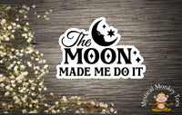 The Moon Vinyl Sticker