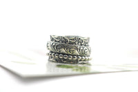 Dancer Sterling Silver Meditation Spinner Ring