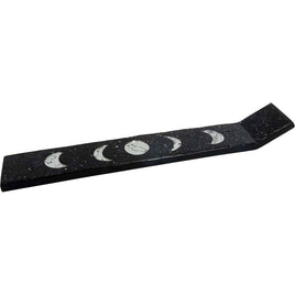 Ceramic Mosaic Moon Phases Black 13"