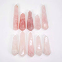 Crystal Rose Quartz Massage Wand (200–250g)