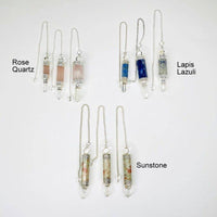 Sm Sodalite Crystal Quartz Point Pendulum