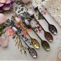 Gold Rose Quartz Crystal Spoon