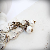 Small Freshwater Pearl Vintage Style Earrings