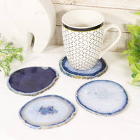 Blue Agate Coasters (Set of 4)