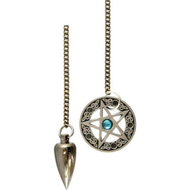 Silver Pentacle Pendulum
