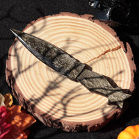 Star Handle Golden Sheen Obsidian Knife - Athame