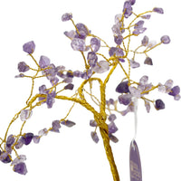 Lrg Amethyst Crystal Tree - Quartz (100 Beads)