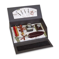 Burgundy Ultimate Desk Writing Set - with Tudor Rose Stamp