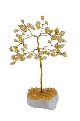 Sm Citrine Stone Crystal Tree (60 Beads)
