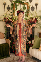 Sacred Heart Courage Dear Heart Opera Duster Kimono Robe w/