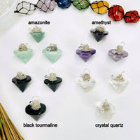 Amethyst Crystal Pendulum with Silver-Plated Chain