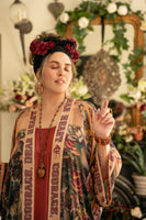 Sacred Heart Courage Dear Heart Opera Duster Kimono Robe w/
