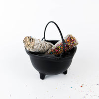 6"D Cast Iron Cauldron
