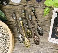 Copper Labradorite Crystal Spoon