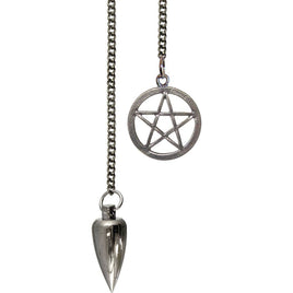 Gunmetal Pentacle Pendulum