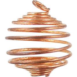 1" Copper Plated Pendant-Cages for Tumbled Stones -1"