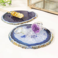 Blue Agate Coasters (Set of 4)