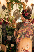 Sacred Heart Courage Dear Heart Opera Duster Kimono Robe w/