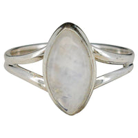 Moonstone Marquise Sterling Silver Ring