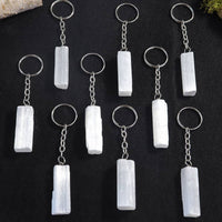 Selenite Key Chain