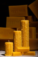 Beeswax Drippy Pillar Candle
